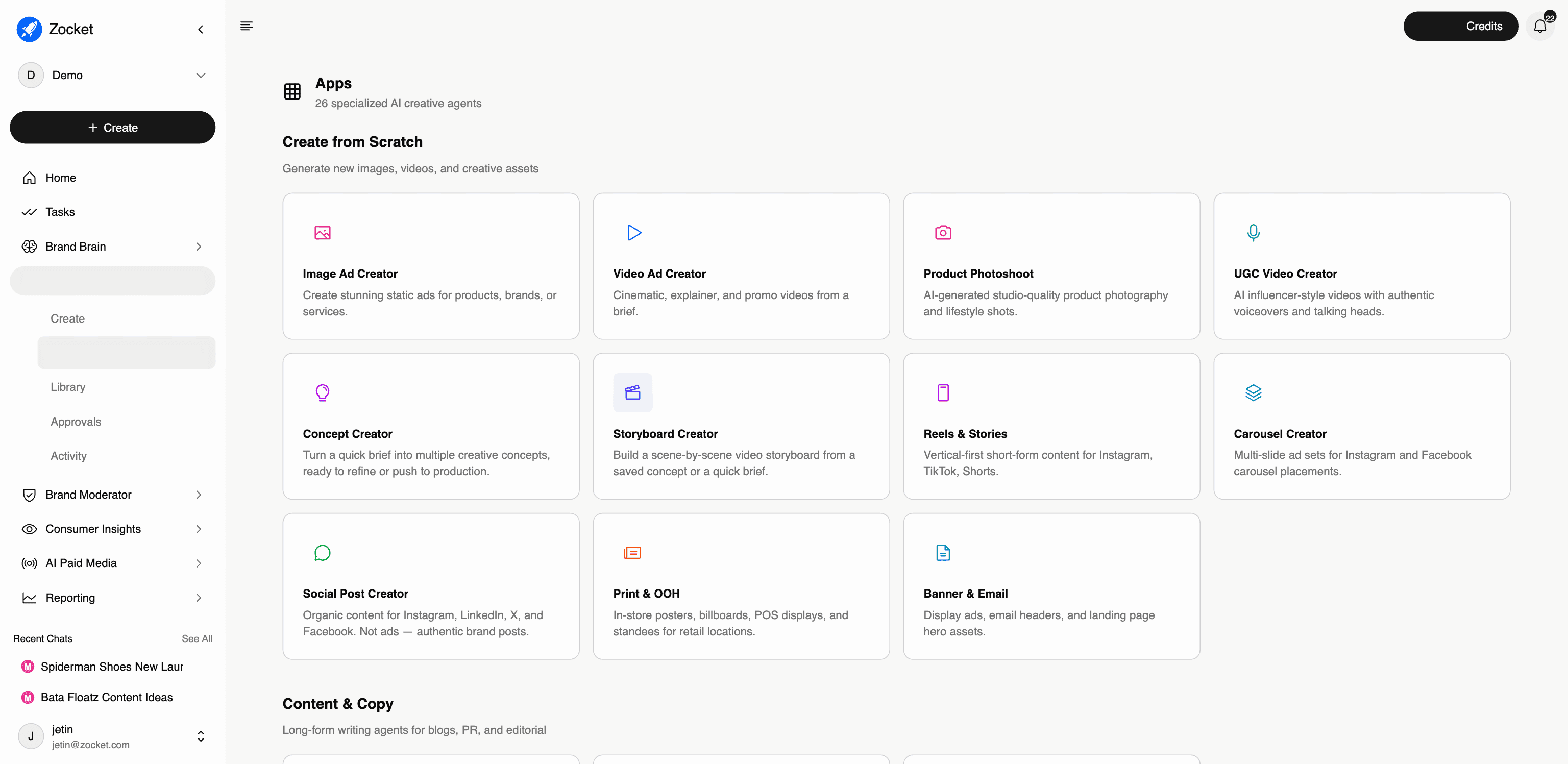 Apps screenshot
