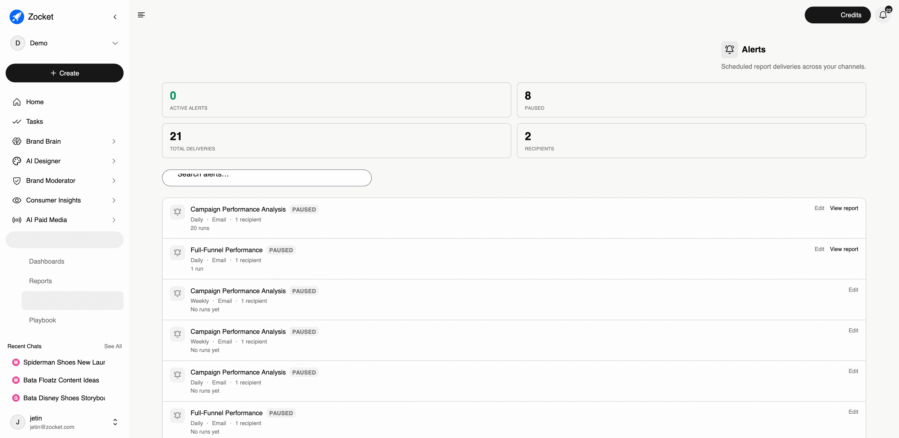 Alerts screenshot